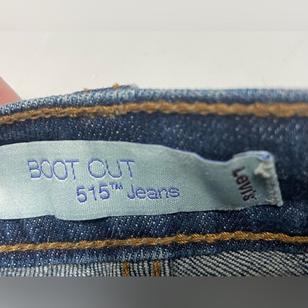 Levi's 515 Bootcut Blue Denim Jeans Women's 8 Long - Picture 8 of 10